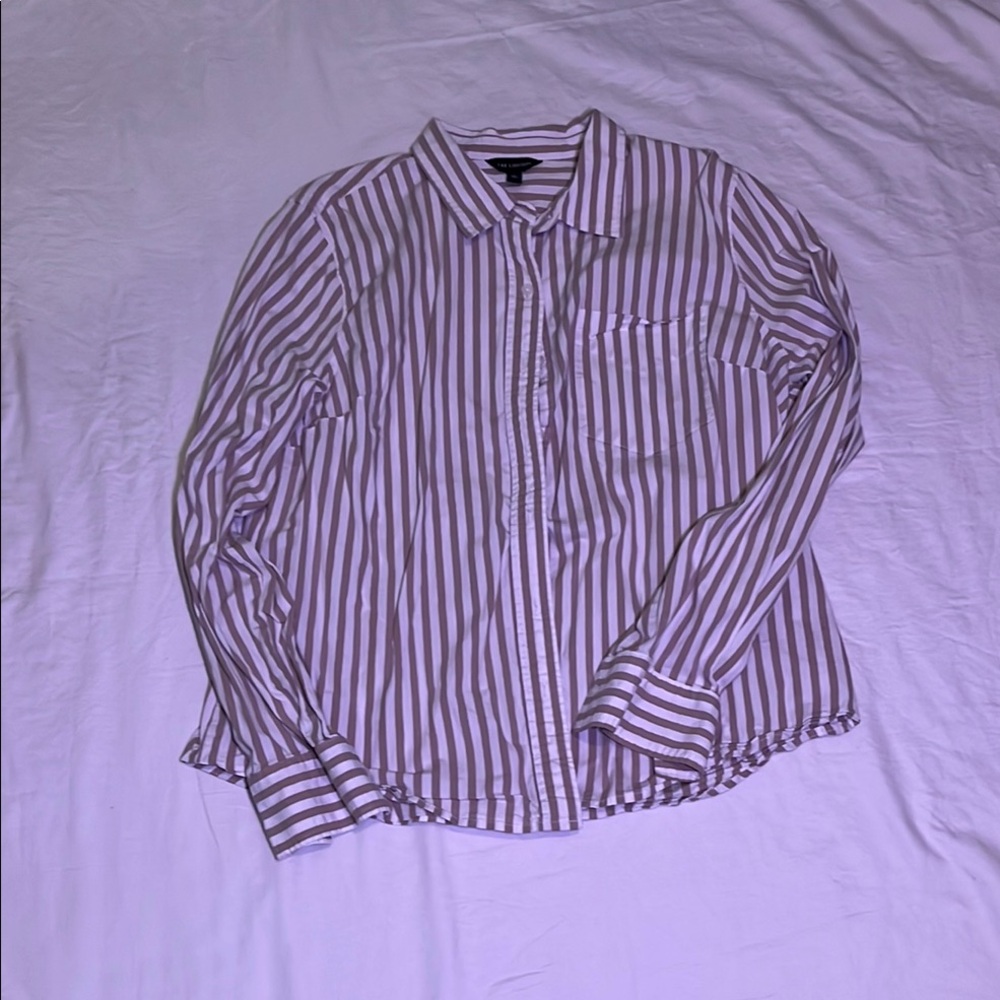 The Limited Purple Striped Button-Down Shirt
